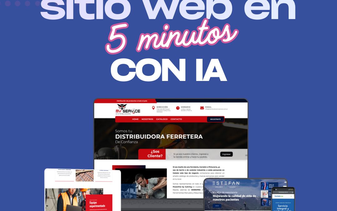 ¡Crea tu página web con IA en minutos!