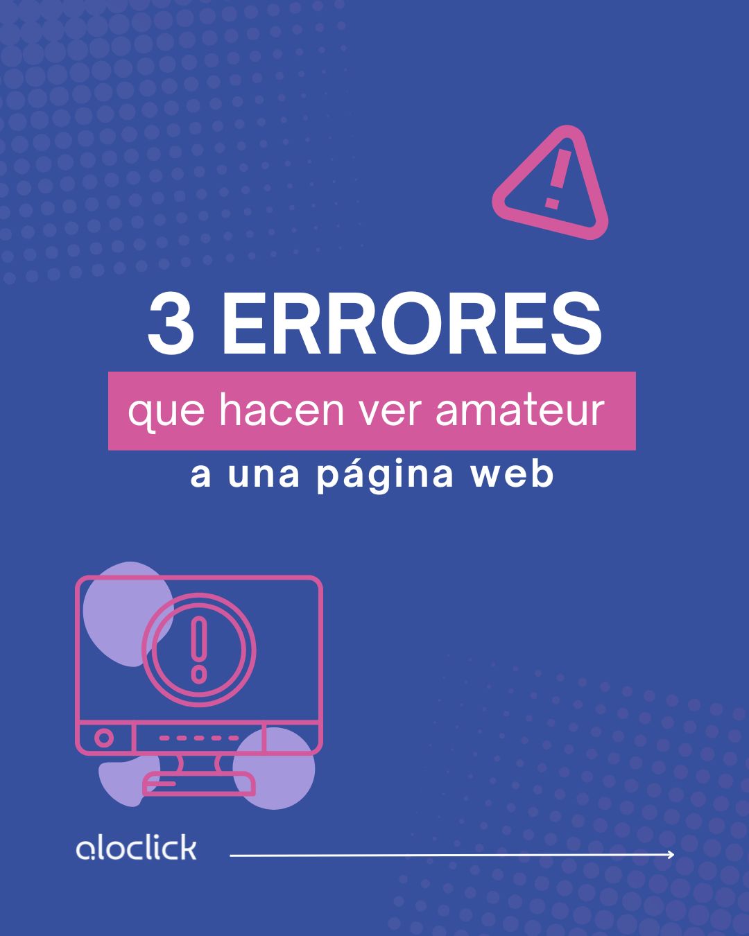 3 errores que hacen ver amateur a una página web