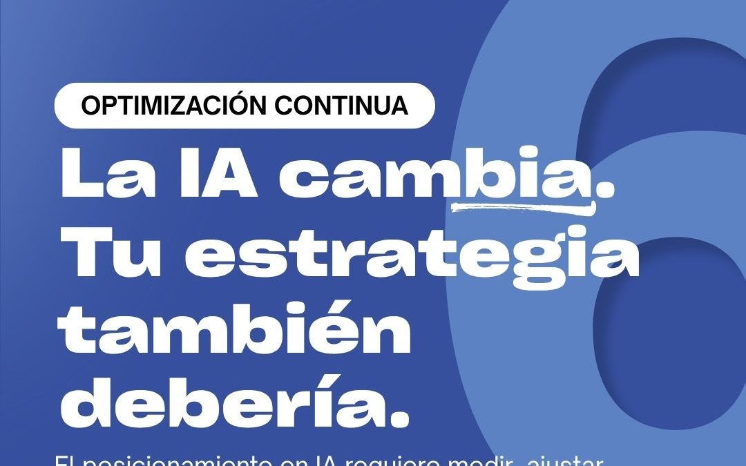 Cómo desarrollamos 3 acciones de optimización continua en el método Aloclick AEO, de posicionamiento en Inteligencia artificial